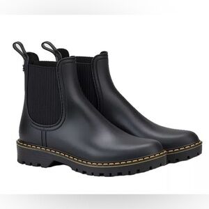 New Without Tag MATTE BLACK rain boots IGOR shoes. 100% manufactured in SPAIN.